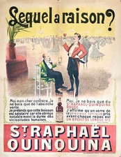 AFFICHE  POSTER   ST RAPHAEL QUINQUINA