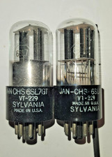 Paire de 6SL7GT Sylvania