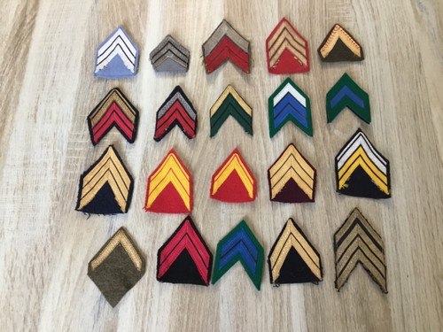 Lot insignes tissus - 20,