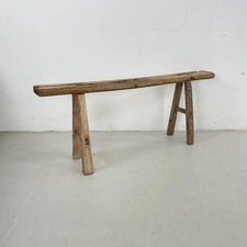 Ancien Banc En Bois Long Pig
