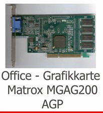 Carte Graphique 3D Matrox MGA G200 AGP Pour Windows 7 XP Vista Linux