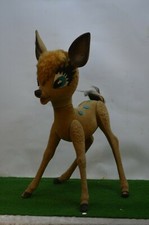 ANCIEN JOUET FIGURINE DE BAMBI ANNEE 50 PELUCHE ARTICULE DU FILM WALT DYSNEY **