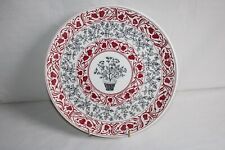 Plat à tarte en faïence de Gien, décor Herbier, diamètre 30.7 cm