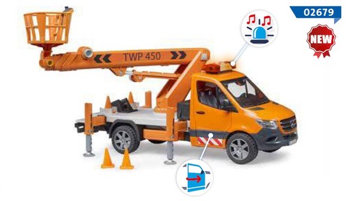 Bruder camion avec grue - -, et
