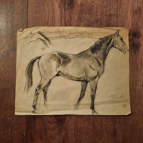 Dessin ancien animalier - ancien, fond