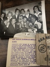 Ancienne Photo De Presse Concours Barman Hôtesse Air France  Insigne Diamants