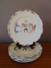 6 ASSIETTES PLATES 25 CM  DV