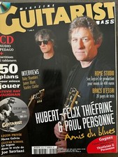 Magazine Guitarist & bass n°205, Hubert-Félix Thiéfaine, Paul Personne