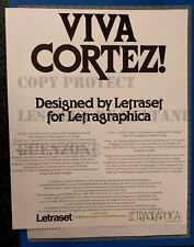 VIVA CORTEZ LETRASET LETRAGRAPHICA   publicité advert