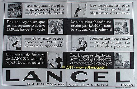 Publicite lancel bagages sacs - publicite,
