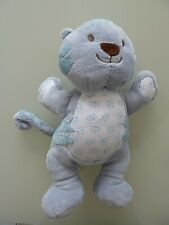 *. DOUDOU PELUCHE TOUT COMPTE FAIT TCF CHAT BLEU GRIS BLANC MARRON BILLES TTBE