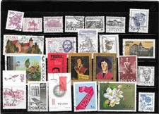 POLOGNE-24 TIMBRES OBLITERES