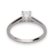 Solitaire De Beers en Platine