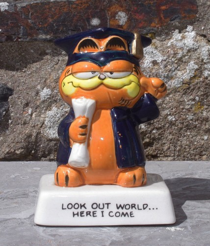 Chat garfield look out world - look,