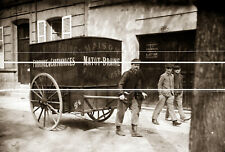 REIMS LE LIVREUR MATOT BRAINE     TIRAGE MODERNE D APRES PLAQUE PHOTO ANCIENNE