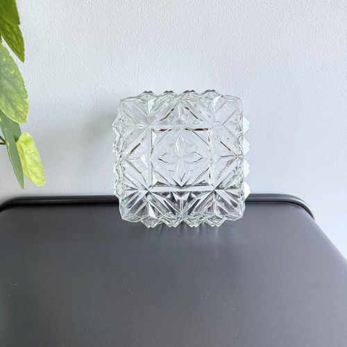 Plafonnier carré verre - en, |