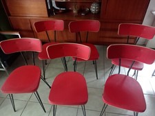 6 Chaises Vintage 1960 Luterma