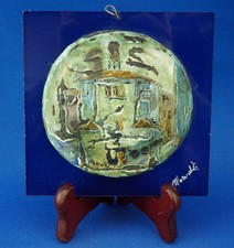 Plaque en pierre de lave et