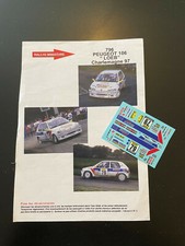 DECALS 1/43 PEUGEOT 106