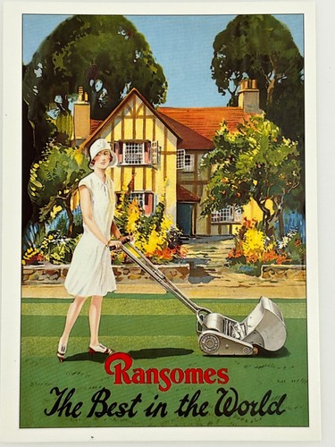 Vintage ransomes lawn mower - vintage,