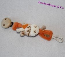 Attache tétine zèbre Zamba NOUKIE'S Hippoum Baboum et Zamba 21 cm (MO)