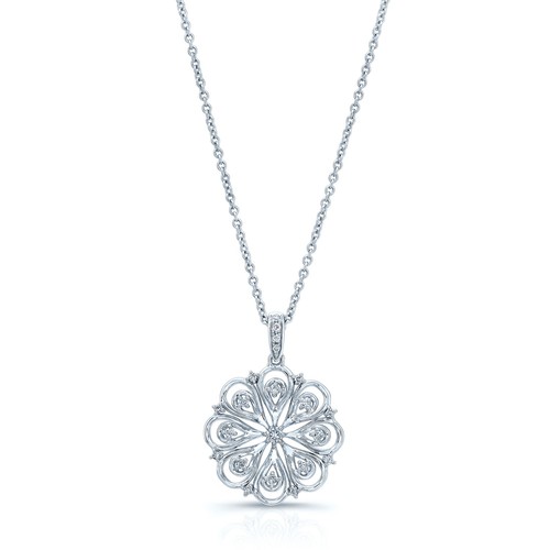 Collier pendentif fleur - collier,