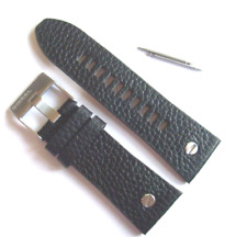 DIESEL Bracelet En Cuir Original Pour Montre DZ7313 Noir 28 Mm