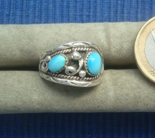 B36 Petite Bague Argent Massif