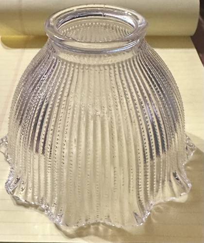 Clear ribbed glass - clear,