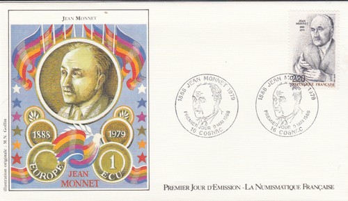 Enveloppe 1er jour cognac - enveloppe,