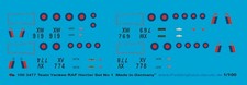 Peddinghaus Decals 1/100 3477 Tean De Yankee 4 Harrier No 1