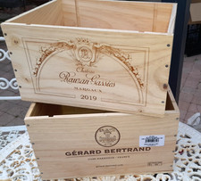 2 CAISSES A VIN EN BOIS 