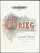 Partitions classique EDITION PETERS GRIEG EDVARD - COMPLETE LYRIC PIECES