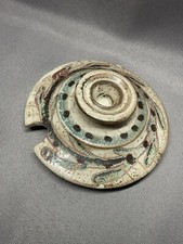 COUVERCLE CÉRAMIQUE ÉMAILLÉE DE GUSTAVE REYNAUD , LE MÛRIER. REMPLACEMENT