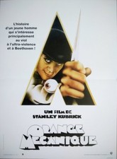 Affiche orange mécanique un mouvement orange cinéma 53x40 film à envoyer R1990