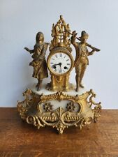 HORLOGE PENDULE EN REGULE DORE