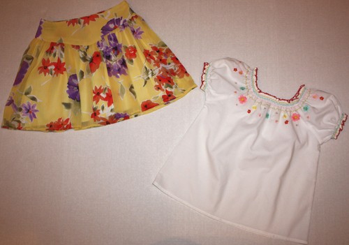 Euc girls floral - euc, skirt