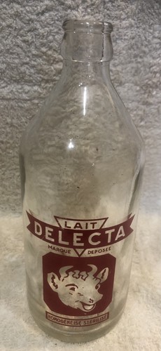 Bouteille lait ancienne - bouteille, de
