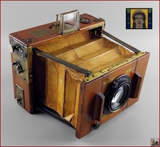 Ernemann  Appareil Photo Klapp Tropical  10x15cm Bois/Laiton Tessar 4,5/16,5cm