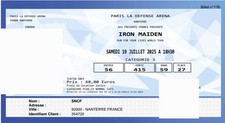 Deux places de concert IRON