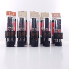 5 x tube RCA 5Y3 GT. PLAQUES