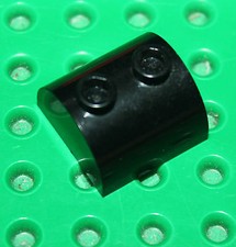 Lego Black Brick 2x2 Curved