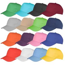 Uni Bleu Marron Vert Orange Rose Violet Rouge Blanc Beige Casquette Baseball