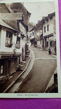 Carte postale ancienne Dinan la rue du petit Port