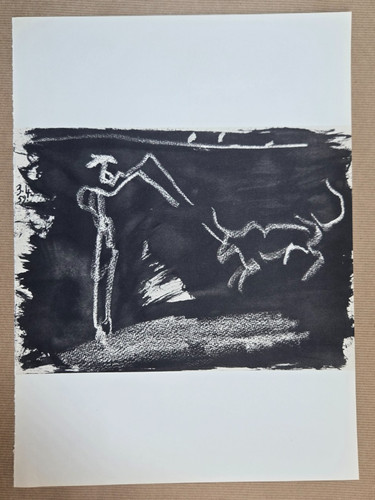Lithographie noir blanc - et,