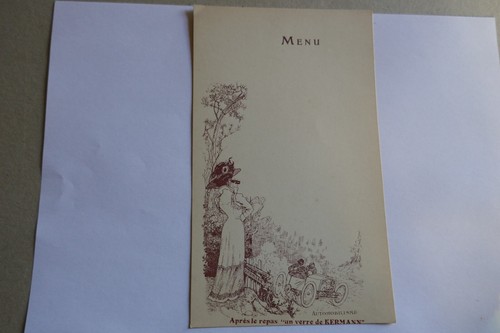 Menu ancien liqueur kermann - ancien,