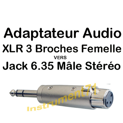 Adaptateur xlr broches - adaptateur,