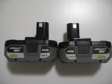 2 Batteries RYOBI ONE+ 4Ah - 18V RB18L40 RB1840X NEUVE (2024)