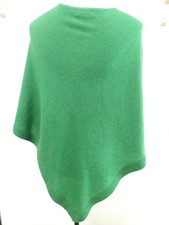 Poncho en cachemire J & W verte