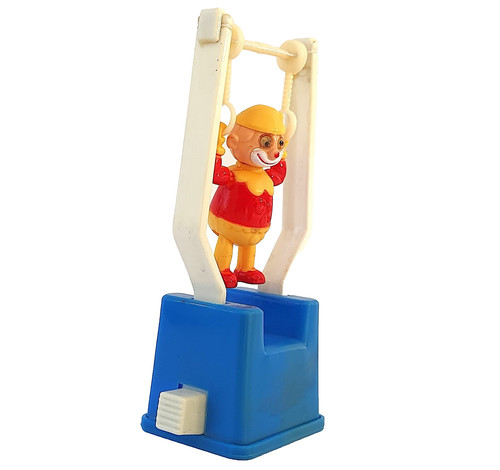 Clown acrobate aux anneaux - clown,